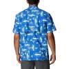 Columbia Men’s Super Tamiami Long Sleeve Shirt(Vivid Blue Anchors Up)