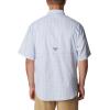 Columbia Men’s Super Tamiami Long Sleeve Shirt(Vivid Blue Multi Gingham)