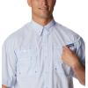Columbia Men’s Super Tamiami Long Sleeve Shirt(Vivid Blue Multi Gingham)