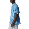 Columbia Men’s Super Tamiami Long Sleeve Shirt(Vivid Blue Punked Fish)