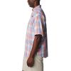Columbia Men’s Super Tamiami Long Sleeve Shirt(Vivid Blue/All Over Gingham)