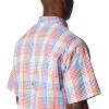 Columbia Men’s Super Tamiami Long Sleeve Shirt(Vivid Blue/All Over Gingham)