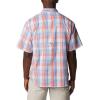 Columbia Men’s Super Tamiami Long Sleeve Shirt(Vivid Blue/All Over Gingham)
