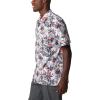 Columbia Men’s Super Tamiami Long Sleeve Shirt(White Fireworks Fish Print)