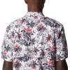Columbia Men’s Super Tamiami Long Sleeve Shirt(White Fireworks Fish Print)