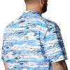 Columbia Men’s Super Tamiami Long Sleeve Shirt(White Flatout Print)