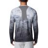 Columbia Mens Super Terminal Tackle Vent Long Sleeve(Black Pfg Camo Gradient)