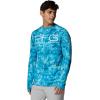 Columbia Mens Super Terminal Tackle Vent Long Sleeve(Blue Echo Seamoss)