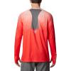 Columbia Mens Super Terminal Tackle Vent Long Sleeve(Bright Poppy Terminal Techcamo/City Grey)