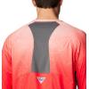 Columbia Mens Super Terminal Tackle Vent Long Sleeve(Bright Poppy Terminal Techcamo/City Grey)