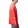 Columbia Mens Super Terminal Tackle Vent Long Sleeve(Bright Poppy Terminal Techcamo/City Grey)