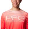 Columbia Mens Super Terminal Tackle Vent Long Sleeve(Bright Poppy Terminal Techcamo/City Grey)