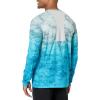 Columbia Mens Super Terminal Tackle Vent Long Sleeve(Cool Green Pfg Camo Gradient)