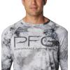 Columbia Mens Super Terminal Tackle Vent Long Sleeve(Cool Grey Deepwaters Camo)