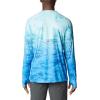 Columbia Mens Super Terminal Tackle Vent Long Sleeve(Gulf Stream Pfg Camo Gradient)