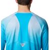 Columbia Mens Super Terminal Tackle Vent Long Sleeve(Ocean Blue Terminal Techcamo)