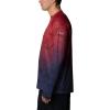 Columbia Mens Super Terminal Tackle Vent Long Sleeve(Red Spark Pfg Camo Gradient)