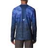 Columbia Mens Super Terminal Tackle Vent Long Sleeve(Violet Sea Pfg Camo Gradient)