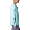 Columbia Mens Terminal Tackle PFG Fins and Stripes Long Sleeve(Gulf Stream/Fins & Stripes)