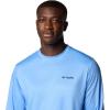 Columbia Mens Terminal Tackle PFG Fins and Stripes Long Sleeve(White Cap/Fins & Stripes Trout)