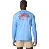 Columbia Mens Terminal Tackle PFG Fins and Stripes Long Sleeve(White Cap/Fins & Stripes Trout)