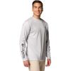 Columbia Mens Terminal Tackle PFG Fish Shine Long Sleeve(Cool Grey/Pfg Trout Shine)