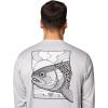 Columbia Mens Terminal Tackle PFG Fish Shine Long Sleeve(Cool Grey/Pfg Trout Shine)