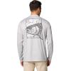 Columbia Mens Terminal Tackle PFG Fish Shine Long Sleeve(Cool Grey/Pfg Trout Shine)