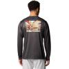 Columbia Mens Terminal Tackle PFG Fish Shine Long Sleeve(Shark/Pfg Redfish Shine)
