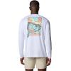 Columbia Mens Terminal Tackle PFG Fish Shine Long Sleeve(White/Pfg Tarpon Shine)
