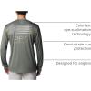 Columbia Mens Terminal Tackle PFG Fish Star Long Sleeve(Cypress/Graphite Trout Gradient)