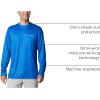 Columbia Mens Terminal Tackle PFG Fish Star Long Sleeve(Vivid Blue/Coll Navy Marlin Gradient)