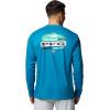 Columbia Mens Terminal Tackle PFG High Side Long Sleeve(Blue Echo/Pfg High Side Marlin)