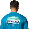 Columbia Mens Terminal Tackle PFG High Side Long Sleeve(Blue Echo/Pfg High Side Marlin)