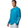 Columbia Mens Terminal Tackle PFG High Side Long Sleeve(Blue Echo/Pfg High Side Marlin)