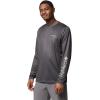 Columbia Mens Terminal Tackle PFG High Side Long Sleeve(Shark/Pfg High Side Bass)