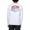 Columbia Mens Terminal Tackle PFG High Side Long Sleeve(White/Pfg High Side Marlin)