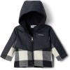 Columbia Unisex Baby Steens Mt Ii Overlay Hoodie(Chalk Check/Black)