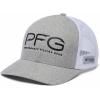 Columbia Unisex PFG Hooks Mesh Ball Cap, Cool Grey Heather/Black, Large/X-Large