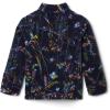 Columbia Youth Girls Benton Springs II Printed Fleece(Dark Nocturnal Art Bouquet Multi)