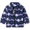 Columbia Youth Girls Benton Springs II Printed Fleece(Dark Nocturnal Daisy Dot)