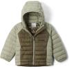 Columbia baby-girls Powder Lite II Hooded Jacket(Stone Green/Safari)