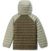 Columbia baby-girls Powder Lite II Hooded Jacket(Stone Green/Safari)