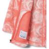 Columbia girls West Bend Printed Full Zip(Hot Coral Rosecity)