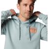 Columbia mens Pfg Castback Hoodie(Crushed Blue/Bright Nectar)