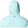 Columbia mens Pfg Castback Hoodie(Gulf Stream/Black)