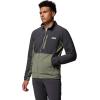 Columbia mens Pfg Uncharted Fleece Full Zip(Shark/Cypress)