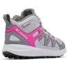 Columbia unisex-child Peakfreak Rush Mid Waterproof(Titanium Grey Steel/Wild Fuchsia)