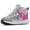Columbia unisex-child Peakfreak Rush Mid Waterproof(Titanium Grey Steel/Wild Fuchsia)