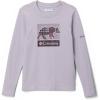 Columbia Boys’ Hazeldel Hill Long Sleeve Graphic Tee(Lavender Pearl/Barely Printed)